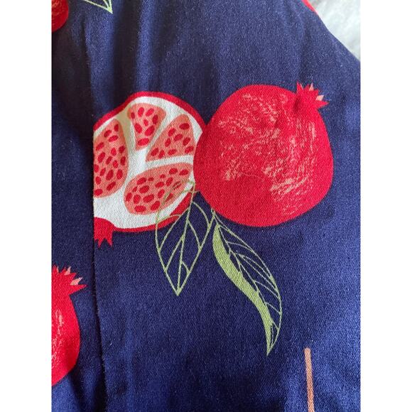 NWT ModCloth x Collectif Peace, Love, and Pomegranates Navy Blue Tank Top size 6 - Picture 9 of 12